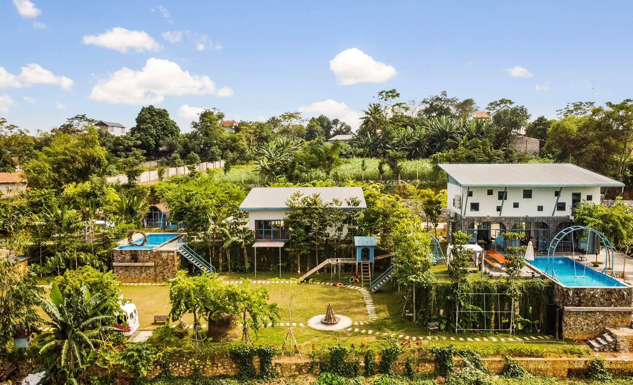 Hoya House Ba Vì – thiết kế mang hơi hướng villa resort nhưng giá lại homestay